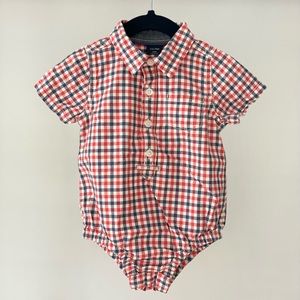 babyGAP Gingham Popover Onesie